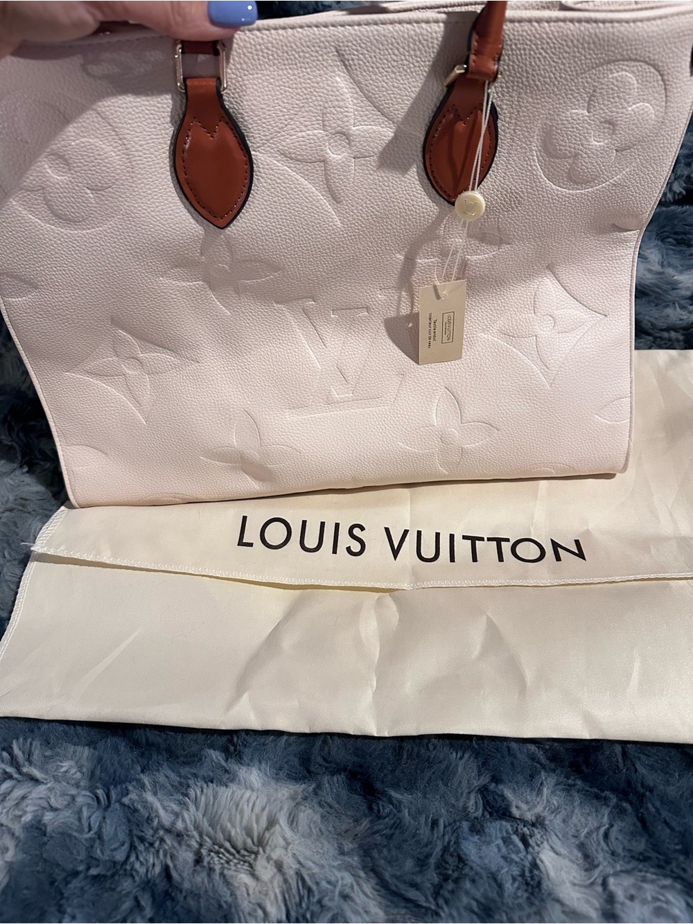 Luxury Embossed Monogram Tote